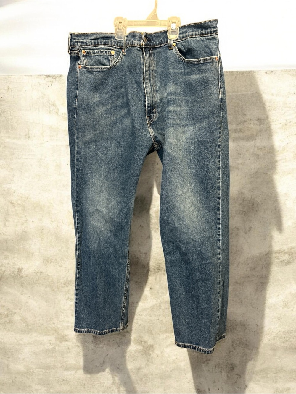Levi's 505 Straight Leg Jeans Men's 40x30 Blue Denim Waterless 00505-1811